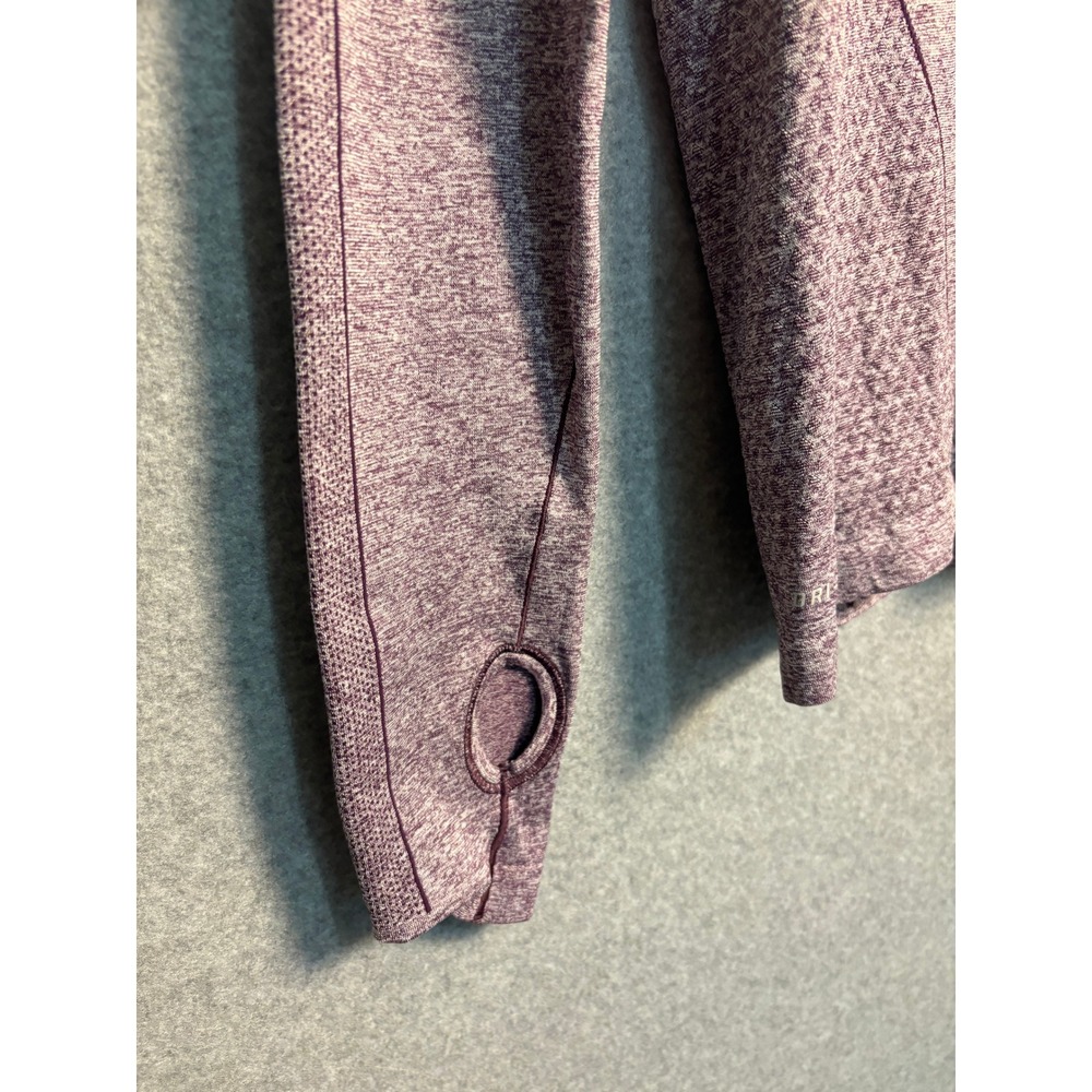 Nike Dri-FIT Long Sleeve Running Top Medium Purple Athletic Gym Workout Tee - Picture 6 of 9